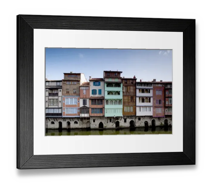 Framed Print : France, Midi-Pyrenees Region, Tarn Department, Castres, Quai des Jacobins, midieval Framed Print : France, Midi-Pyrenees Region, Tarn Department, Castres, Quai des Jacobins, midieval
