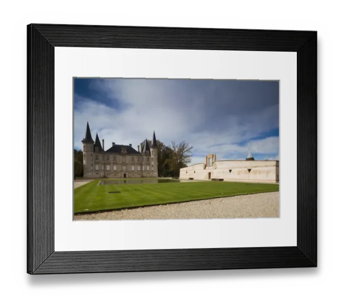 Framed Print : France, Aquitaine Region, Gironde Department, Haute-Medoc Area, Pauillac, Chateau