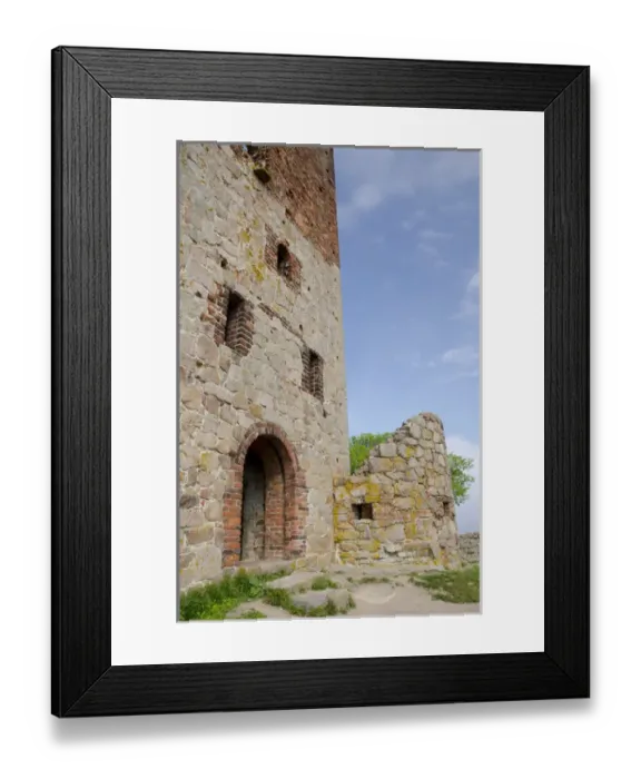 Framed Print : Denmark, Island of Bornholm. Ruins of Hammershus Castle, the largest castle ruin Framed Print : Denmark, Island of Bornholm. Ruins of Hammershus Castle, the largest castle ruin