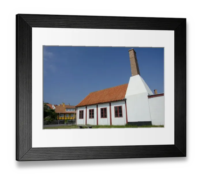 Framed Print : Denmark, Island of Bornholm, Gudhjem. Typical historic 19th century home Framed Print : Denmark, Island of Bornholm, Gudhjem. Typical historic 19th century home