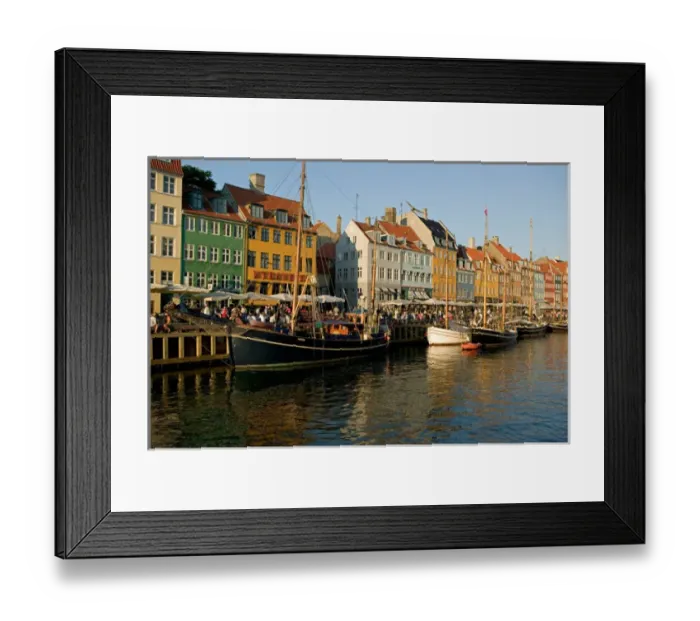 Framed Print : Nyhavn, Copenhagen, Denmark