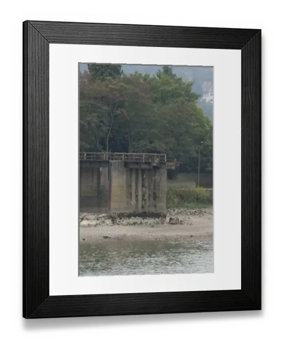 Framed Print : Germany, Remagen. Historic ruins of the WWII Bridge at Remagen (aka Ludendorff Bridge) Framed Print : Germany, Remagen. Historic ruins of the WWII Bridge at Remagen (aka Ludendorff Bridge)