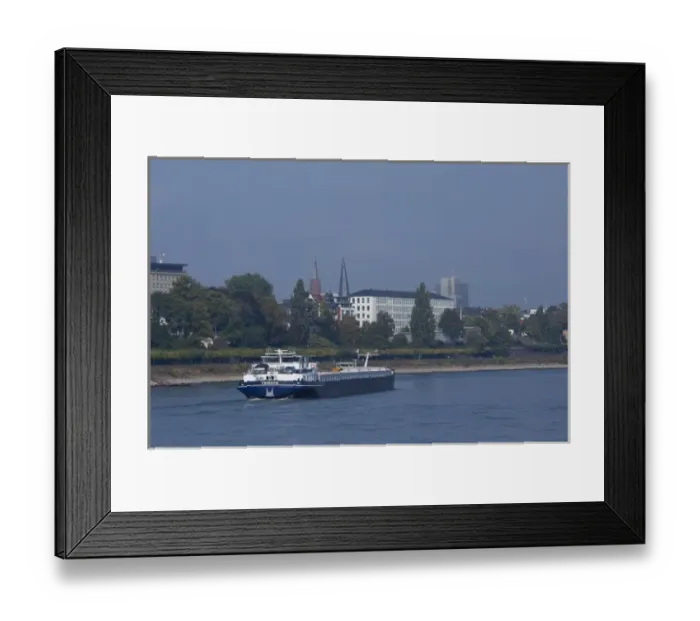 Framed Print : Germany, Rhine River. Oberkassel, suburb of Bonn Framed Print : Germany, Rhine River. Oberkassel, suburb of Bonn
