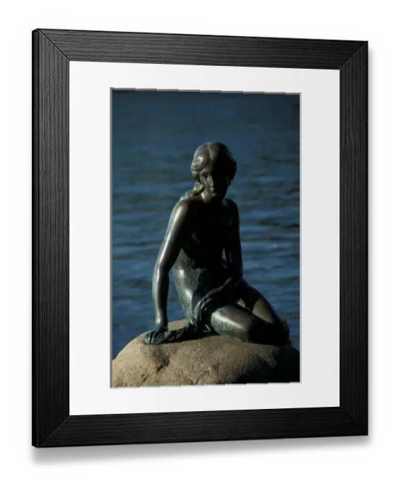Framed Print : Denmark, Copenhagen Little Mermaid Framed Print : Denmark, Copenhagen Little Mermaid
