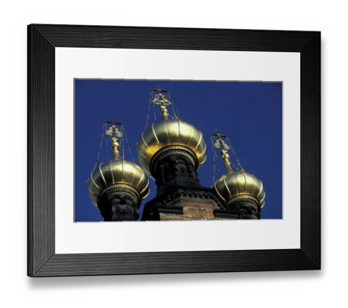 Framed Print : Europe, Denmark, Copenhagen. Orthodox Church domes Framed Print : Europe, Denmark, Copenhagen. Orthodox Church domes