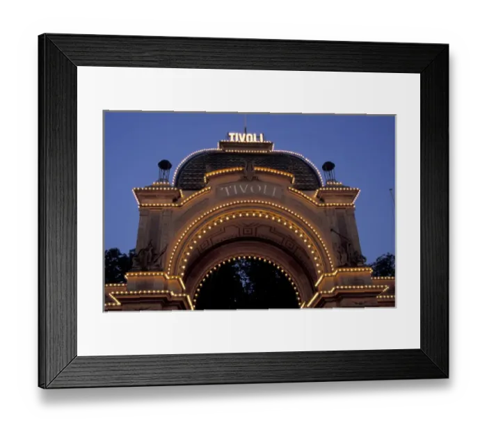 Framed Print : Europe, Denmark, Copenhagen. Tivoli entrance Framed Print : Europe, Denmark, Copenhagen. Tivoli entrance
