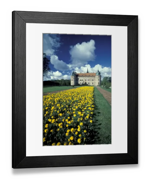 Framed Print : Europe, Denmark, Fyn. Egeskov Castle