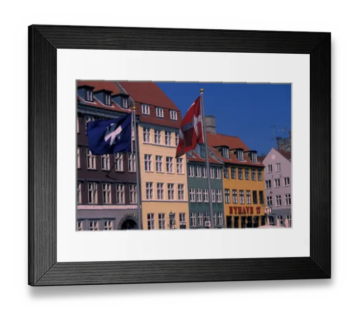 Framed Print : Europe, Denmark, Copenhagen, waterfront Framed Print : Europe, Denmark, Copenhagen, waterfront