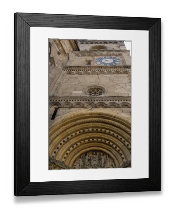 Framed Print : Germany, Bamberg. Exterior Gothic Bamberg Cathedral (aka cathedral of St. Peter & St