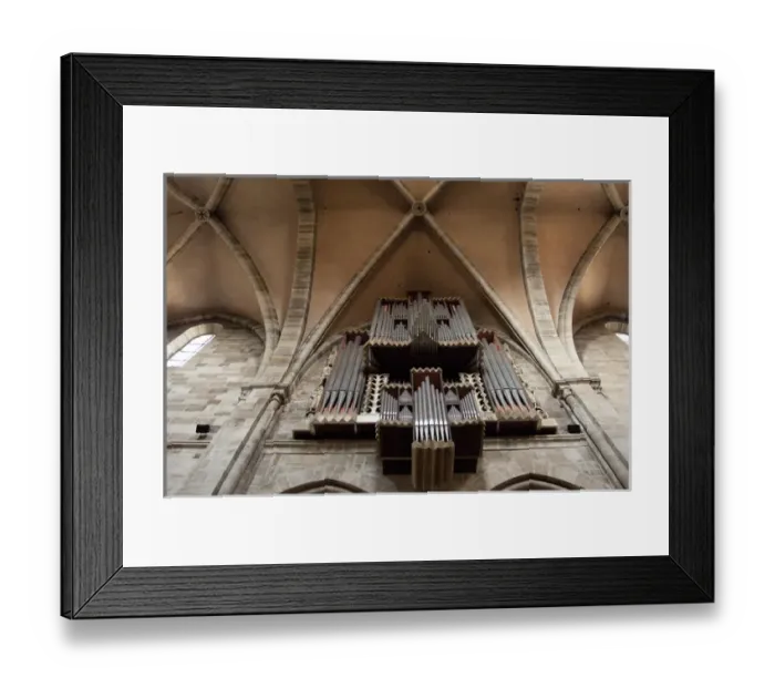 Framed Print : Germany, Bamberg. 13th century Romanesque & early Gothic Bamberg Cathedral. Church organ with 6 Framed Print : Germany, Bamberg. 13th century Romanesque & early Gothic Bamberg Cathedral. Church organ with 6