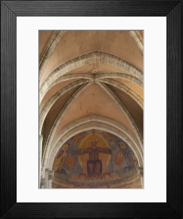 Framed Print : Germany, Bamberg. 13th century early Gothic Bamberg Cathedral, 1927 fresco