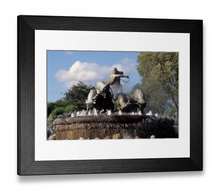 Framed Print : Denmark, Copenhagen, Gefion Fountain Framed Print : Denmark, Copenhagen, Gefion Fountain