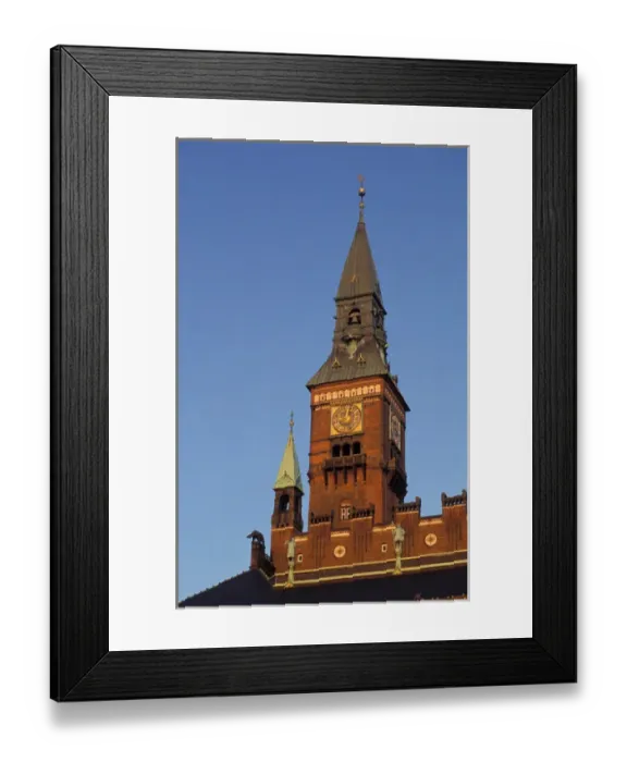 Framed Print : Denmark, Copenhagen, Radhuspladsen. Town Hall Framed Print : Denmark, Copenhagen, Radhuspladsen. Town Hall