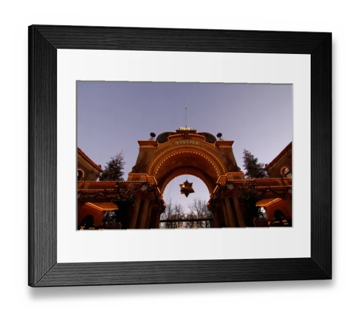 Framed Print : Denmark, Copenhagen, Tivoli at Christmas Framed Print : Denmark, Copenhagen, Tivoli at Christmas