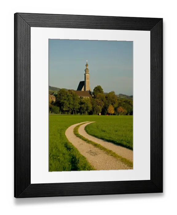 Framed Print : Village church, Bavaria, Germany Framed Print : Village church, Bavaria, Germany