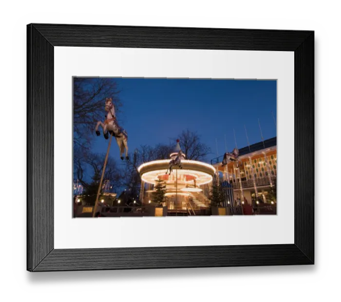 Framed Print : Denmark, Copenhagen, Tivoli at Christmas Framed Print : Denmark, Copenhagen, Tivoli at Christmas