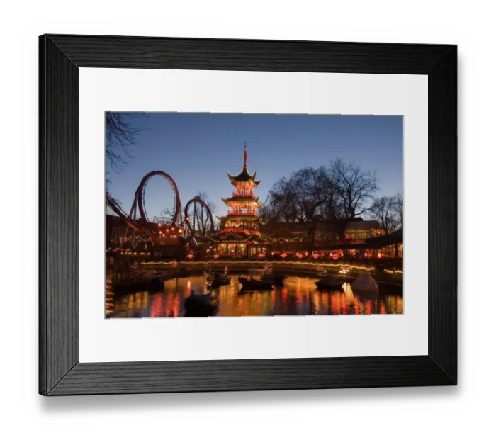 Framed Print : Denmark, Copenhagen, Tivoli Framed Print : Denmark, Copenhagen, Tivoli