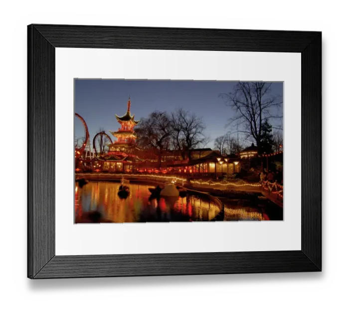 Framed Print : Denmark, Copenhagen, Tivoli Framed Print : Denmark, Copenhagen, Tivoli