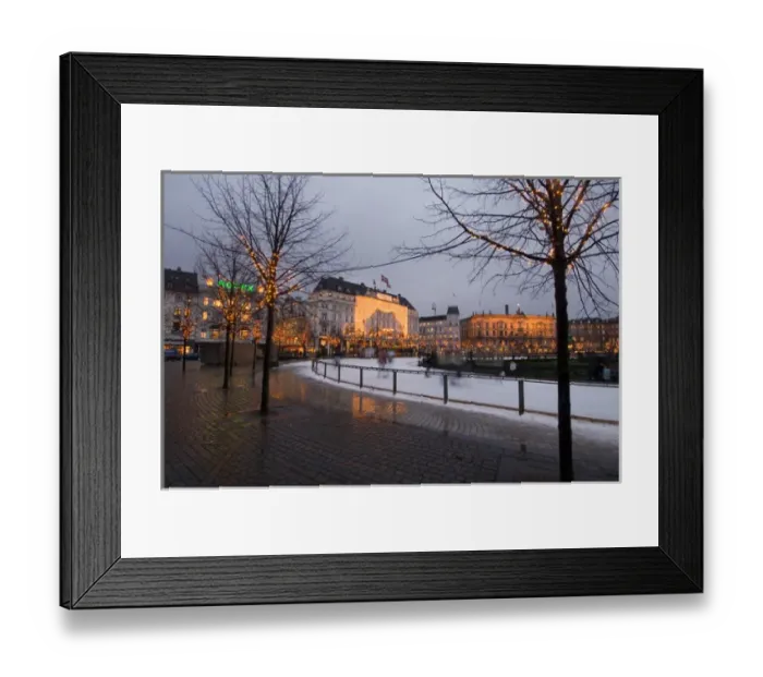Framed Print : Denmark, Copenhagen, Kongens Nytorv at Christmas Framed Print : Denmark, Copenhagen, Kongens Nytorv at Christmas