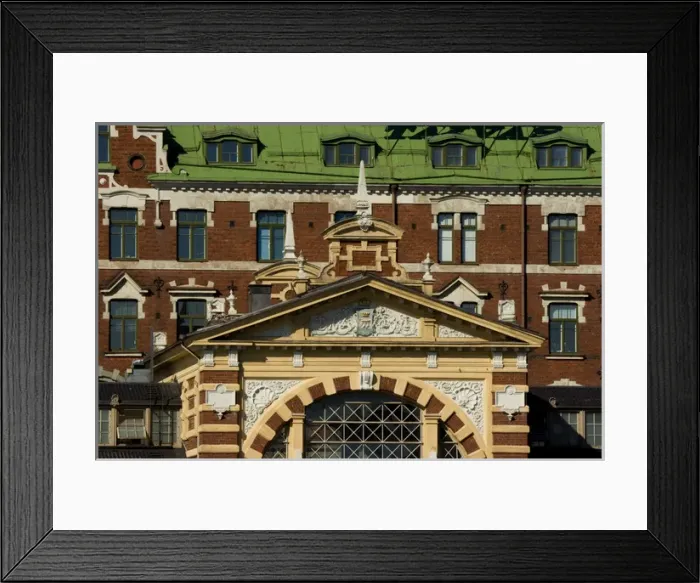 Framed Print : Europe, Finland, Helsinki. Exterior of an indoor mart, Market Hall. Credit as: Nancy Framed Print : Europe, Finland, Helsinki. Exterior of an indoor mart, Market Hall. Credit as: Nancy