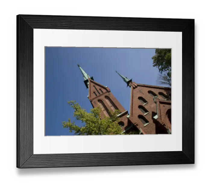 Framed Print : Europe, Finland, Helsinki. View of The German Church, completed in 1864. Credit as