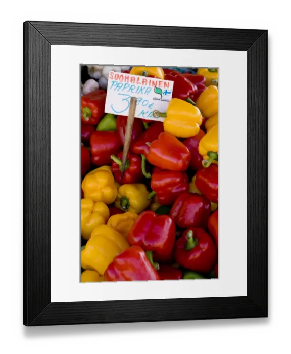 Framed Print : Europe, Finland, Helsinki. Produce at an outdoor market. Credit as: Nancy & Steve Framed Print : Europe, Finland, Helsinki. Produce at an outdoor market. Credit as: Nancy & Steve