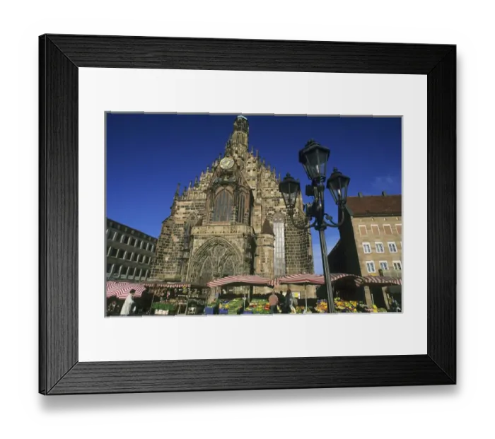 Framed Print : Germany, Nurnberg, market square Framed Print : Germany, Nurnberg, market square