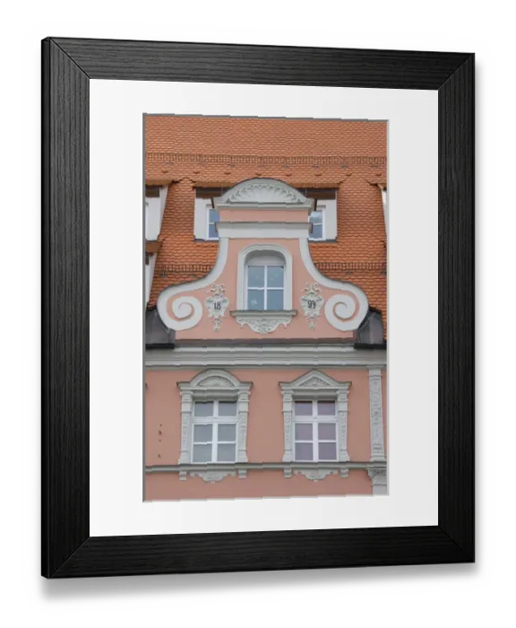 Framed Print : Europe, Germany, Bavaria, Straubing, 1894 building