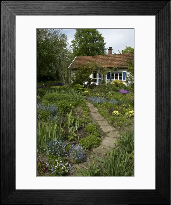 Framed Print : Europe, Germany, Bavaria, Straubing, cottage garden in Spring Framed Print : Europe, Germany, Bavaria, Straubing, cottage garden in Spring