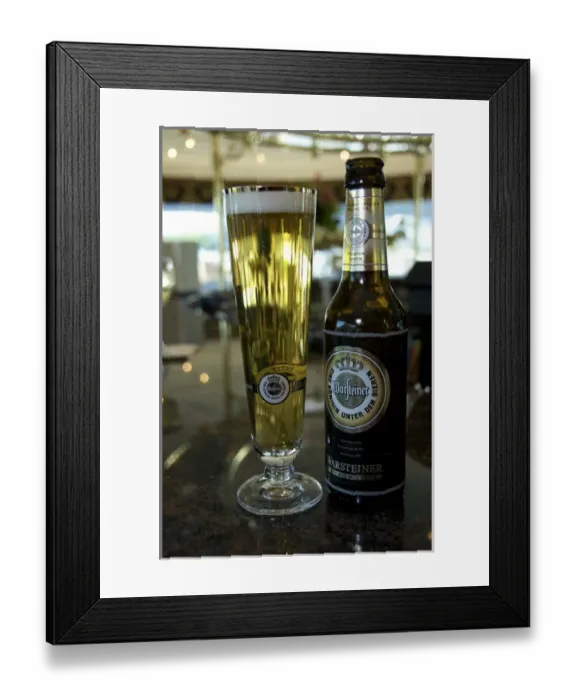 Framed Print : Europe, Germany, Bavaria, aboard European riverboat, Warsteiner German beer Framed Print : Europe, Germany, Bavaria, aboard European riverboat, Warsteiner German beer