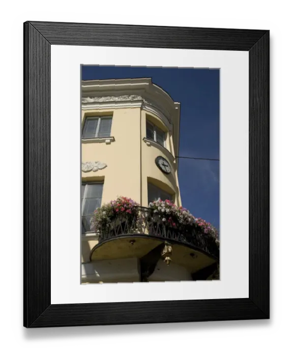 Framed Print : Europe, Finland, Helsinki. Building with flower boxes. Credit as: Nancy & Steve Ross Framed Print : Europe, Finland, Helsinki. Building with flower boxes. Credit as: Nancy & Steve Ross