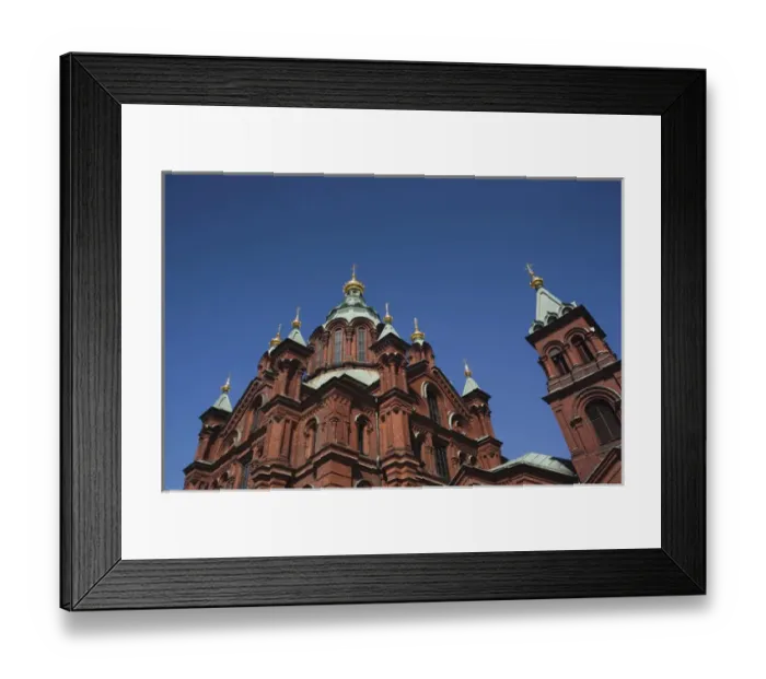 Framed Print : Finland, Helsinki, Uspenski Orthodox Cathedral