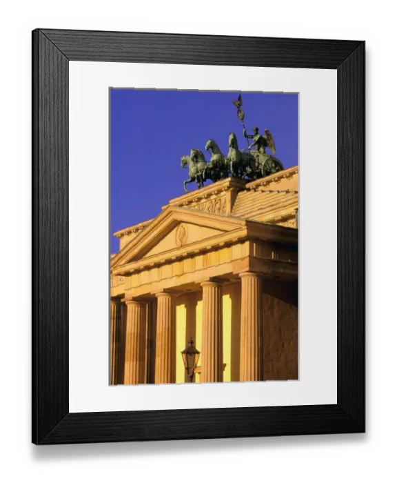 Framed Print : Europe, Germany, Berlin. Unter Den Linden, morning light on Brandenburg Gate Framed Print : Europe, Germany, Berlin. Unter Den Linden, morning light on Brandenburg Gate