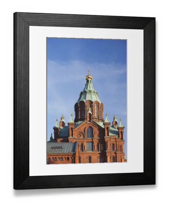 Framed Print : Finland, Helsinki, Uspenski Orthodox Cathedral