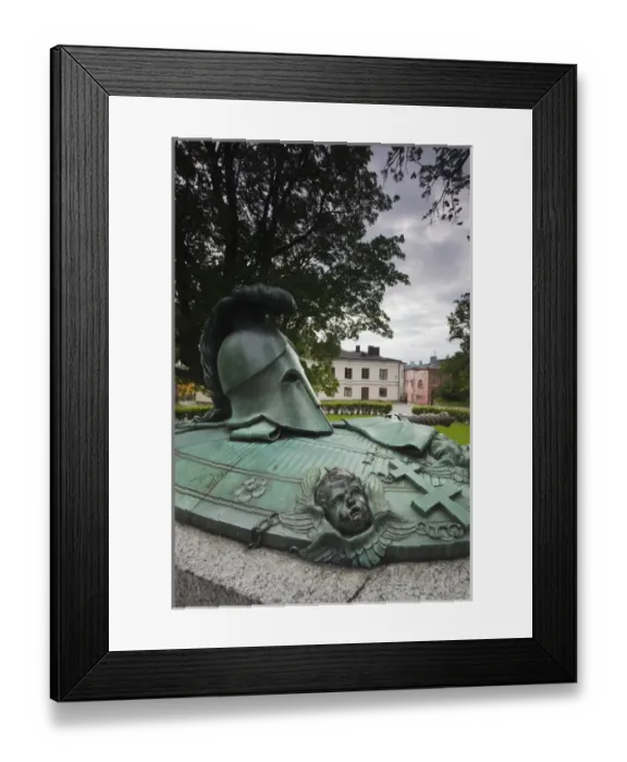 Framed Print : Finland, Helsinki, Suomenlinna-Sveaborg Fortress, Tomb of Augustin Ehrensvard, Swedish Framed Print : Finland, Helsinki, Suomenlinna-Sveaborg Fortress, Tomb of Augustin Ehrensvard, Swedish