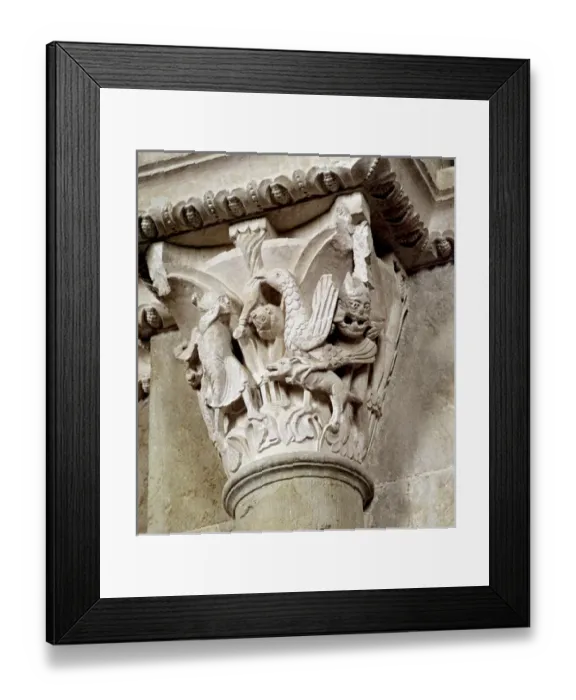 Framed Print : Church relief. FRANCE