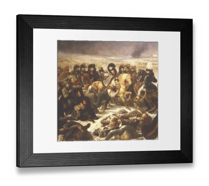 Framed Print : Napoleon at the Battle of Eylau. 1807. Painting by Gros. FRANCE