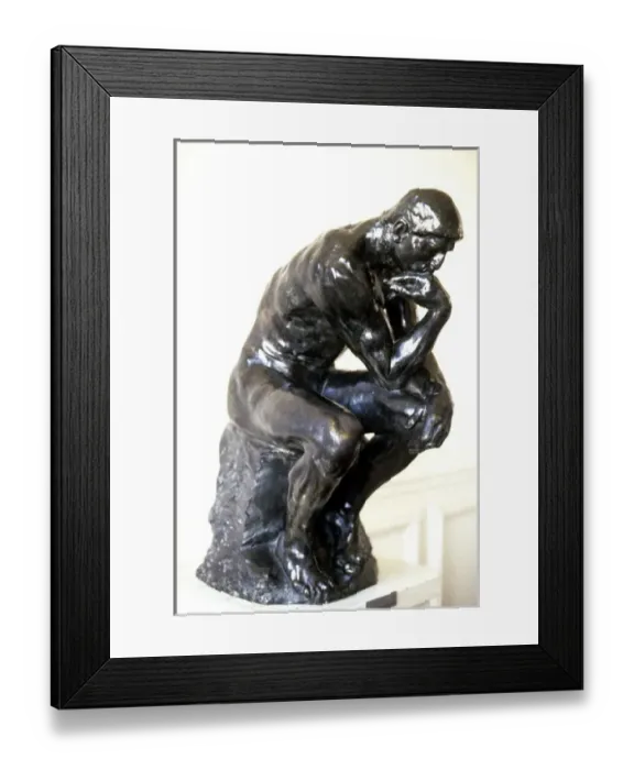 Framed Print : The Thinker by Rodin Copyright: R. Sheridan / aA Collection Framed Print : The Thinker by Rodin Copyright: R. Sheridan / aA Collection