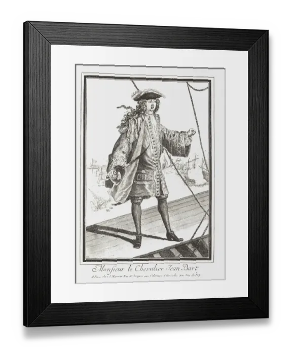 Framed Print : Jean Bart, 1651-1702. FRANCE Copyright: Ancient Art & Architecture Framed Print : Jean Bart, 1651-1702. FRANCE Copyright: Ancient Art & Architecture