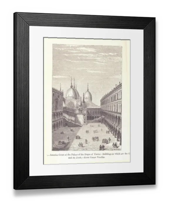 Framed Print : Venice- Ducal Palace- Doges Palace- Palazzo Ducale Interior Court Framed Print : Venice- Ducal Palace- Doges Palace- Palazzo Ducale Interior Court