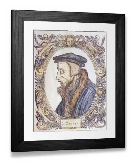 Framed Print : John Calvin, 1509-64. Protestant Theologian Copyright: aACollectionLtd Framed Print : John Calvin, 1509-64. Protestant Theologian Copyright: aACollectionLtd