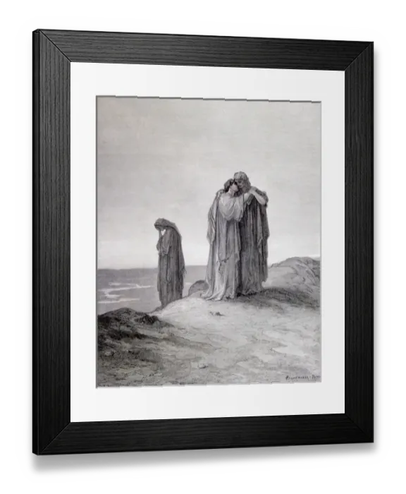 Framed Print : Ruth and Naomi, 19th cent. Bible engraving by Gustav Dore GERMANY Framed Print : Ruth and Naomi, 19th cent. Bible engraving by Gustav Dore GERMANY