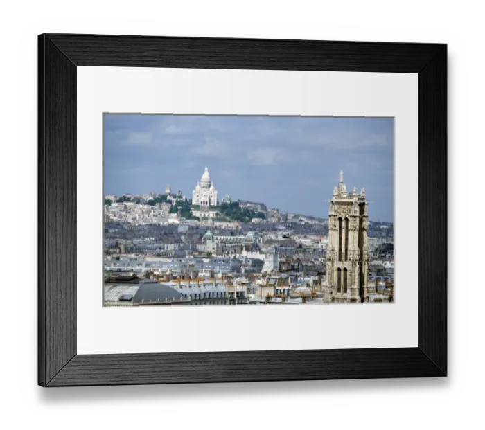 Framed Print : Paris view with Sacre Coeur and Montmartre France Copyright: aAC Ltd Framed Print : Paris view with Sacre Coeur and Montmartre France Copyright: aAC Ltd