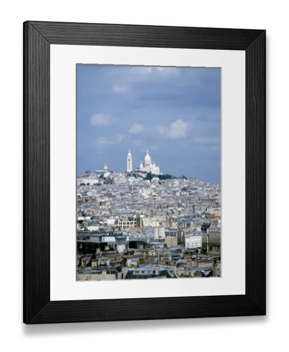Framed Print : Paris view with Sacre Coeur and Montmartre France Copyright: aAC Ltd