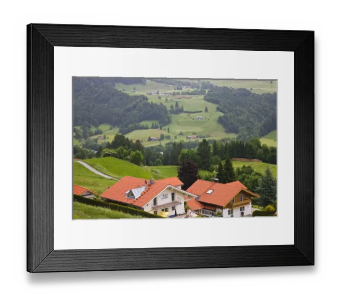 Framed Print : GERMANY, Bayern-Bavaria, Deutsche Alpenstrasse, Schreckenmanklitz. Alpine scenery