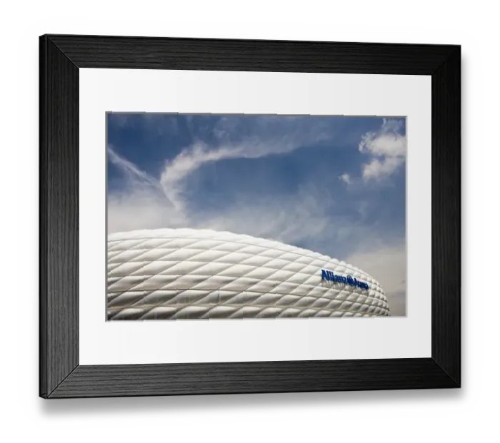 Framed Print : GERMANY, Bayern-Bavaria, Munich. Allianz Arena Football Stadium