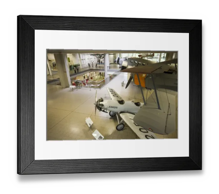 Framed Print : GERMANY, Bayern-Bavaria, Munich. Deutsches Museum, Aviation Section, Junkers Monoplane