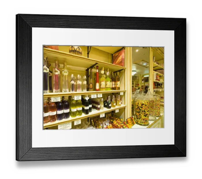 Framed Print : France, Nice, Maison Auer pastry shop, products for sale