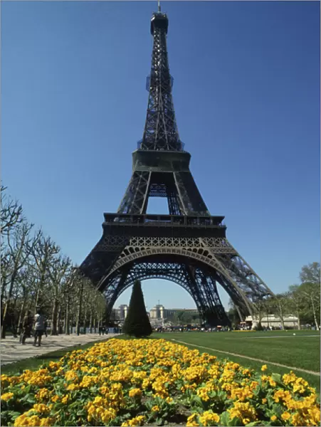 World famous Eiffel Tower. Paris, France