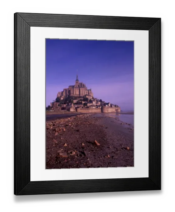 Framed Print : Mont St. Michel Fortress, Normandy, France